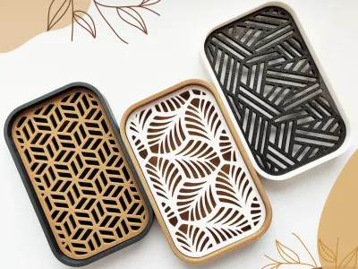 Porte-savon ovale avec inserts (photo 1)